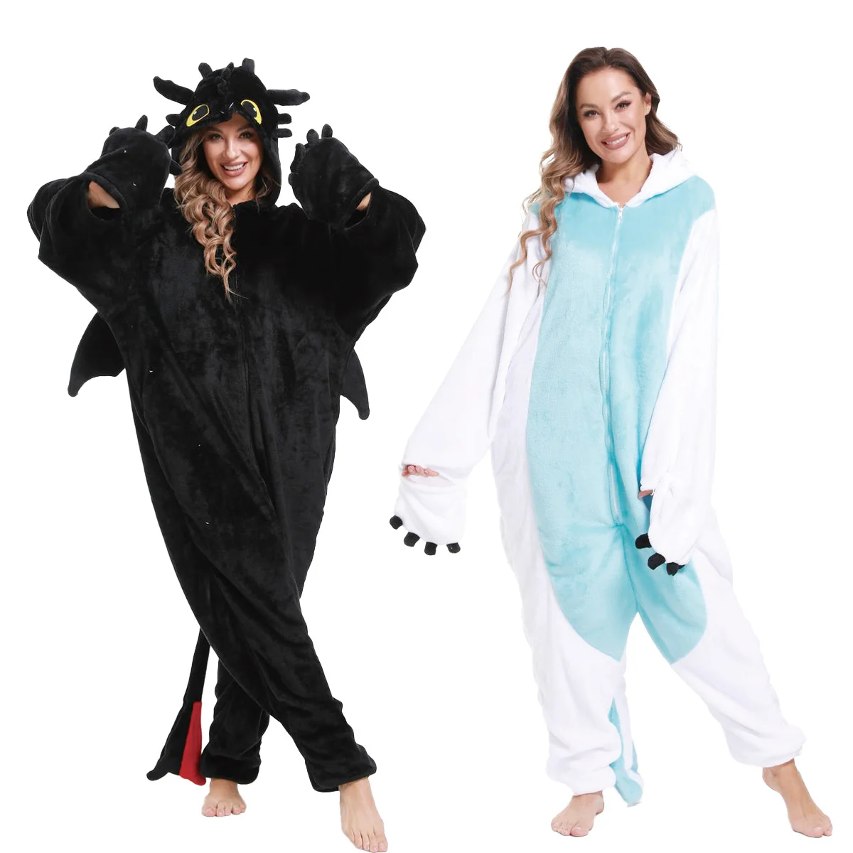 Kigurumi Tutina Cartoon Pigiama Senza Denti Per Adulti Donna Uomo Pigiama Animale Come Allenare Il Tuo Costume Cosplay Pigiama Drago