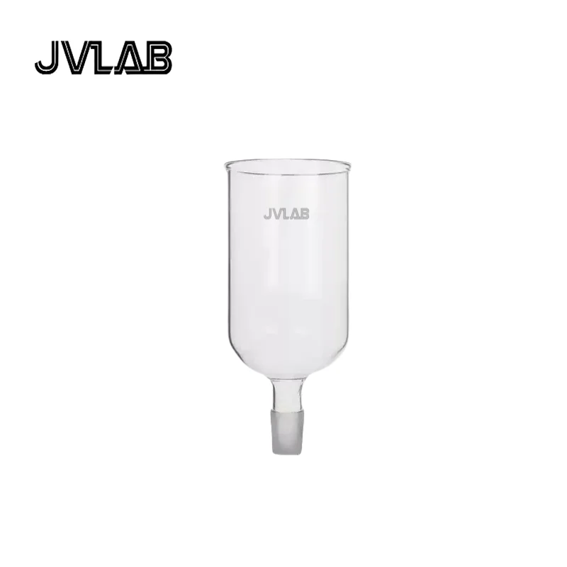 원통형 유리 깔때기 500mL, 고붕규산 유리, 원통형 추가 공급 드롭렛 24/29 ..