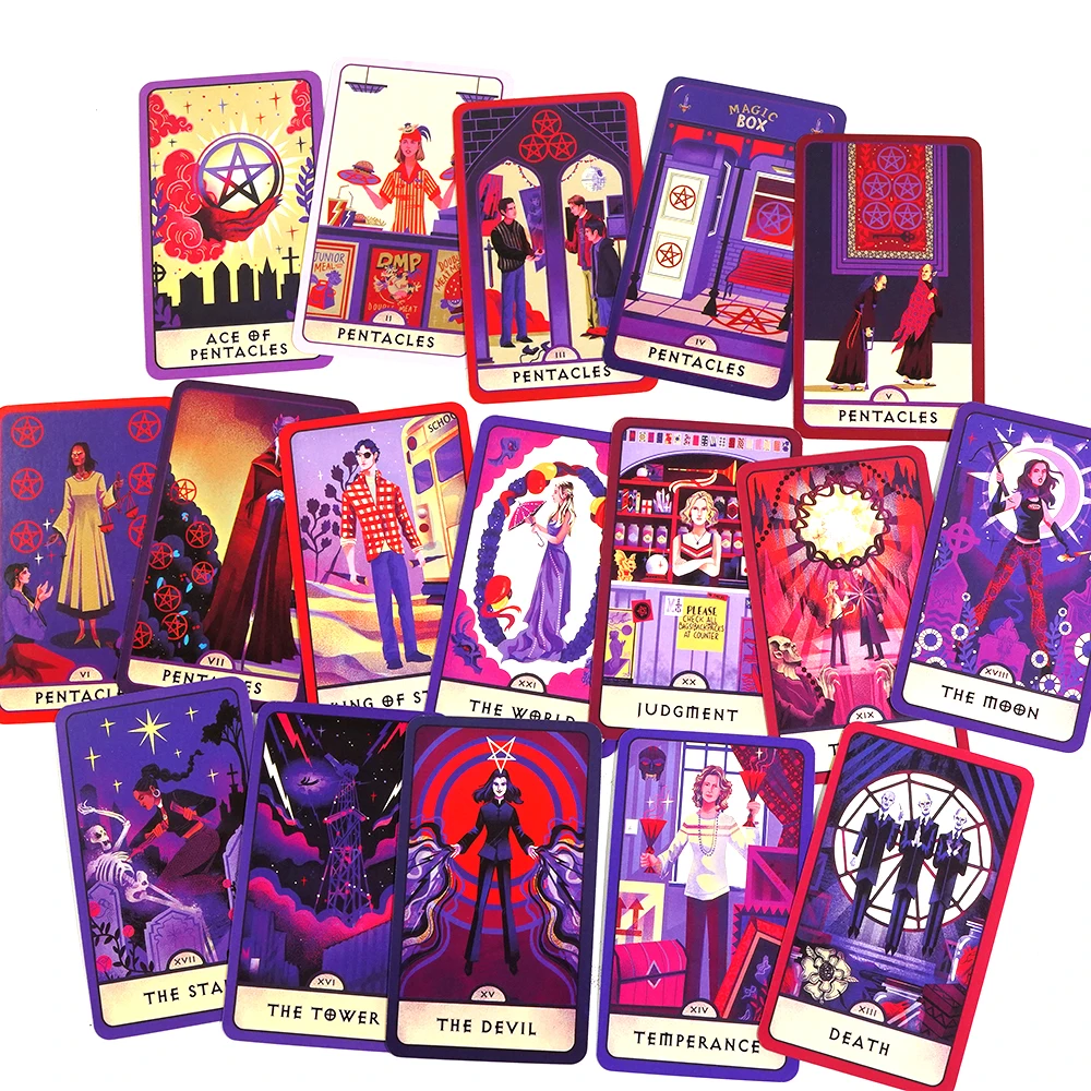 Buffy the Vampire Slayer Tarot 78 cards Deck Follow the wisdom of Buffy beautifully illustrated Fortune Telling Game Divination 5