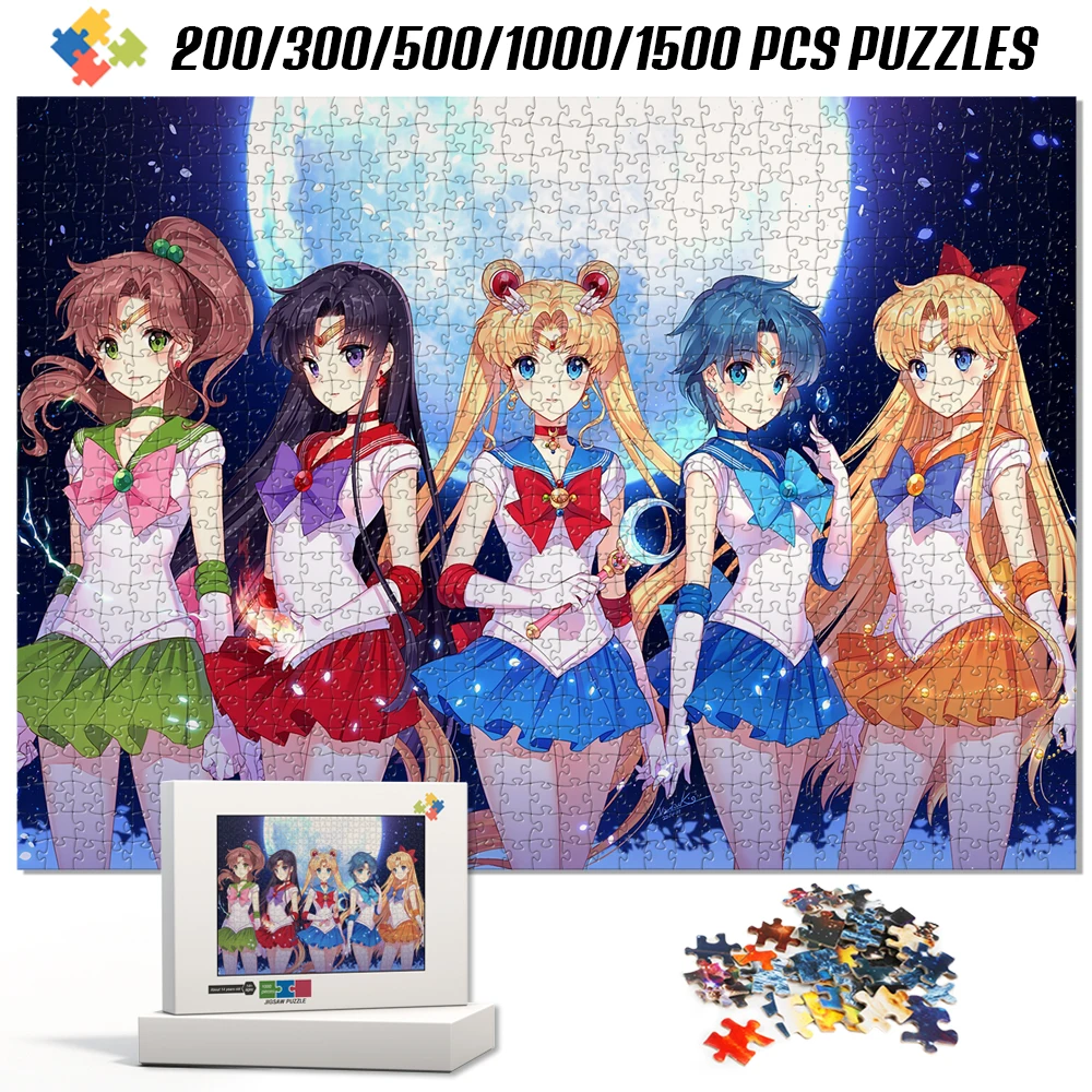 Sailor Moon Japanese Anime Jigsaw Puzzle 108/200/300/500/1000/1500