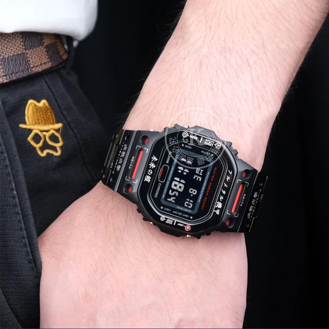 ステンレス鋼ストラップとケースメタルバンドカシオDW-5600 GW