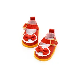 Miniature Leather Doll Shoes - Elegant Accessories - Length 5.5cm (Red)