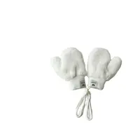 1-4Y Cartoon Bear Baby Mittens Winter Warm Kids Baby Girls Gloves Knitted Children Toddler Thick Child Fleece Cartoon Mittens 6