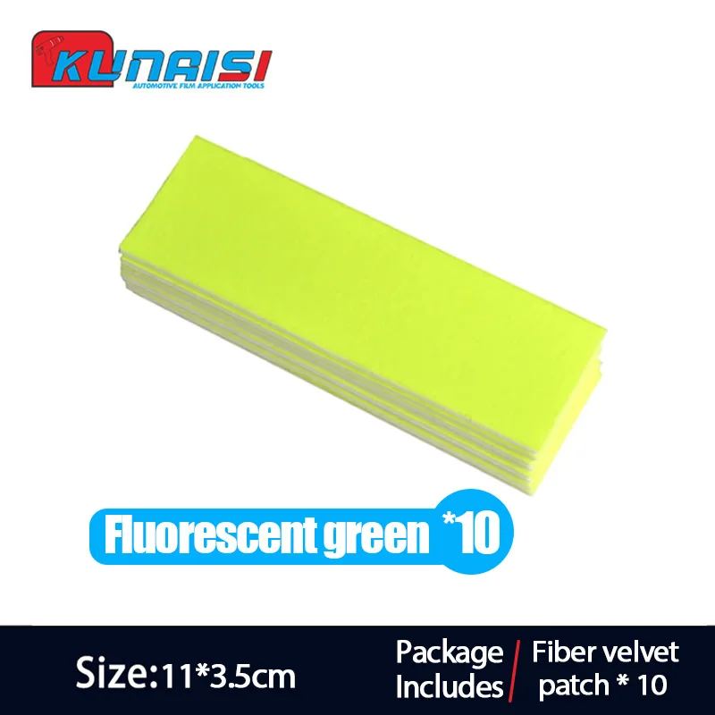 Kunaisi 10 stücke ultra feine Faser tuch kante für Vinyl-Rakel Auto Wrap Scraper Ersatz selbst klebende Filz kante schützen Puffer Patch – Detail 6