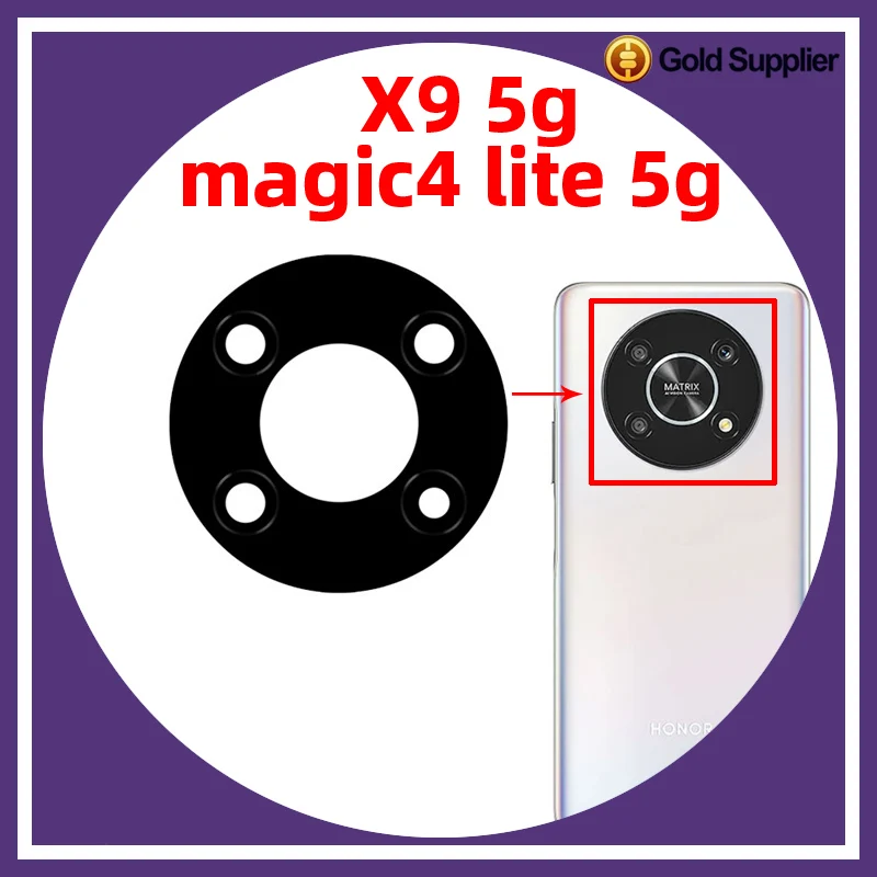 Kit 2 Vetri Fotocamera + Strumenti Per Honor Magic4 Lite 5G - Ricambio Originale HD - 4