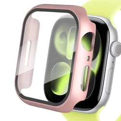 Premium Tempered Glass and Protective Cover - Series 7 - 8 - 9 45mm (Rose gold 18)
