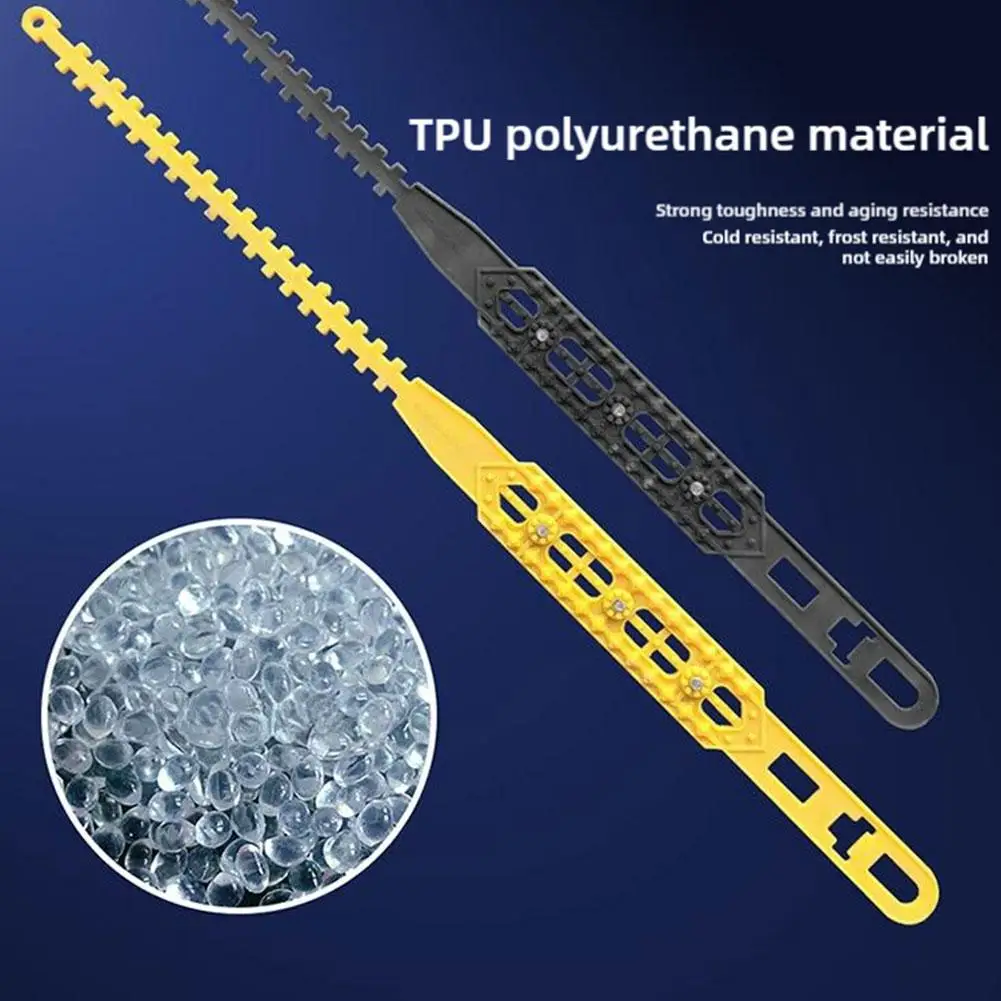 1/5/10pcs Motorcycle Tire Chains Winter Snow Anti-Skid Tyre Cable Ties Outdoor Snow Tire Anti Skid Chain Emergency Accessories
