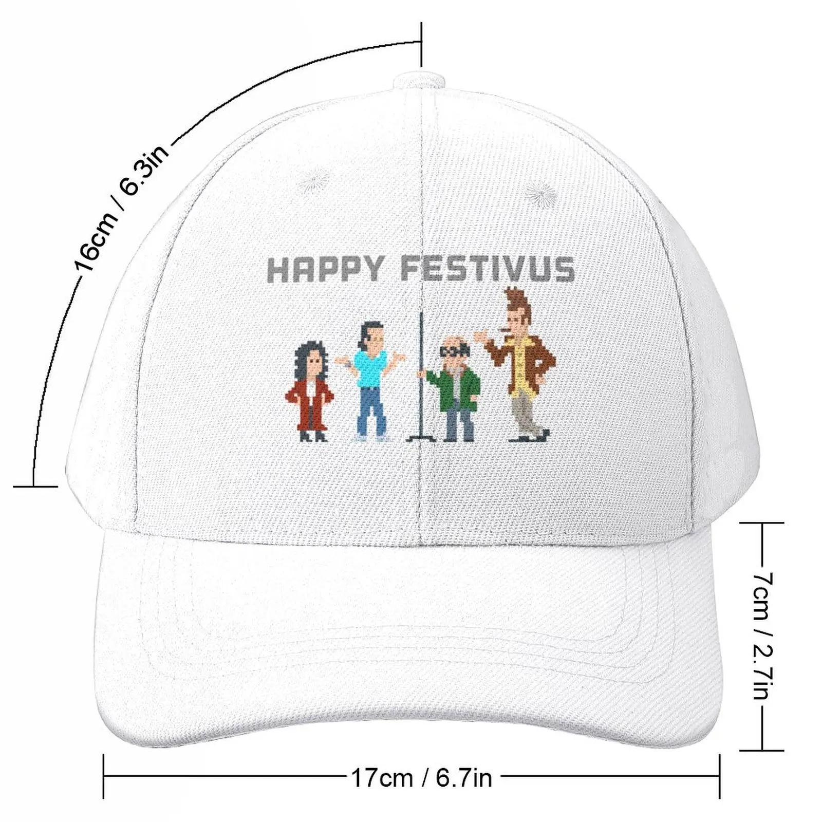 Festivus Miracle 야구 모자, 남자 서양 모자, 럭비 모자, 여자 모자, 8 비트, 직송