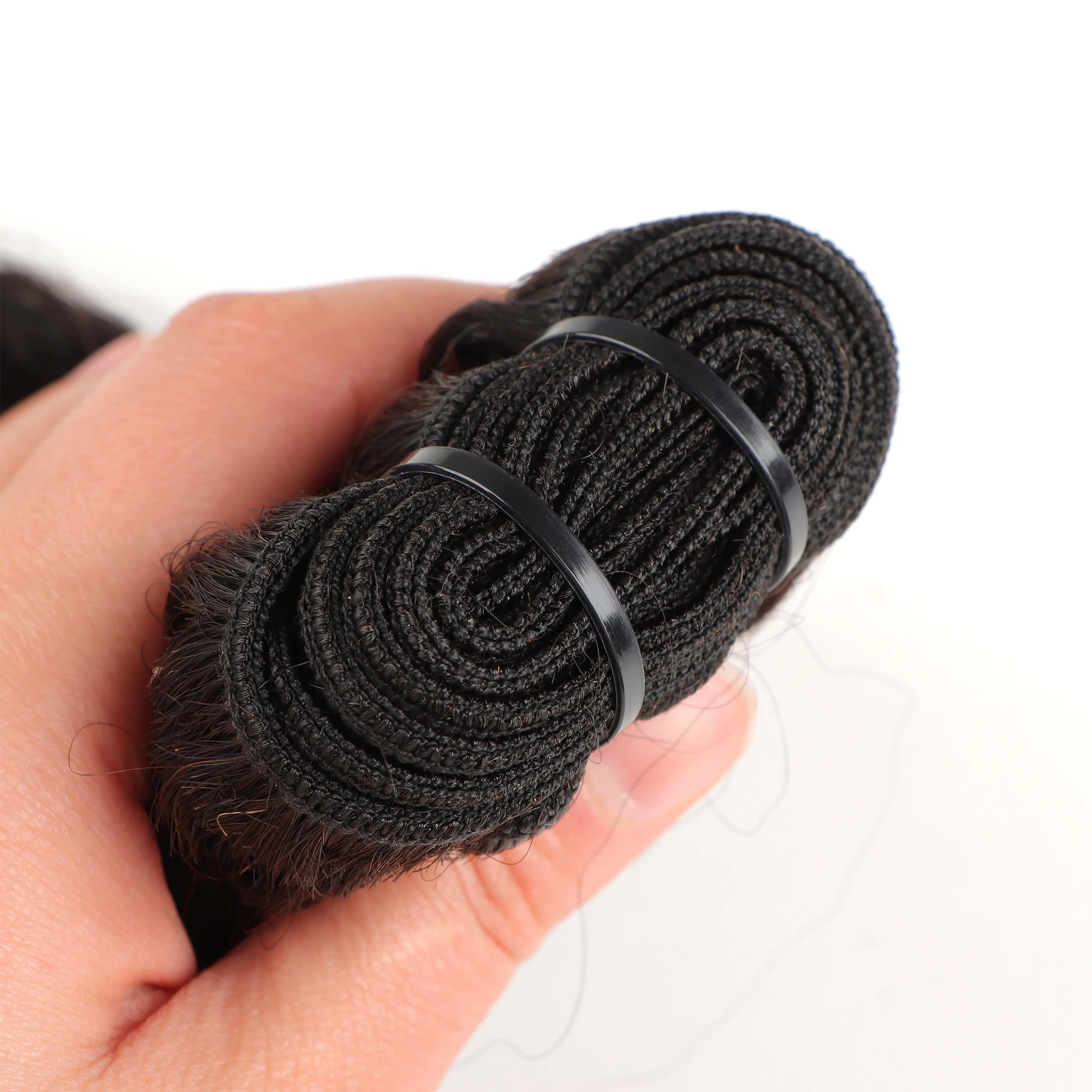 AHVAST kinky straight 100g hair bundles natural color high quality human hair for boho braiding remy extensions braids