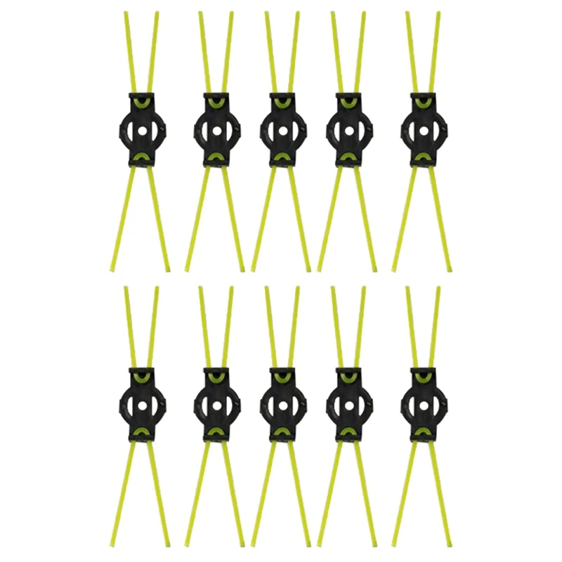 Mower Cutting Rope 10PCS Mower Heads Weeding Brush Removing Moss Rust Free Wear-Resistant
