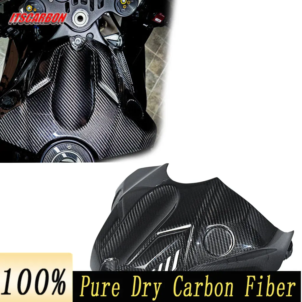 

Real 100% 3k Carbon Fiber Airbox Front Fuel Tank Cover Motorcycle Body Fairing Kit Parts Guard For YAMAHA R1 R1M 2020 2021 2022