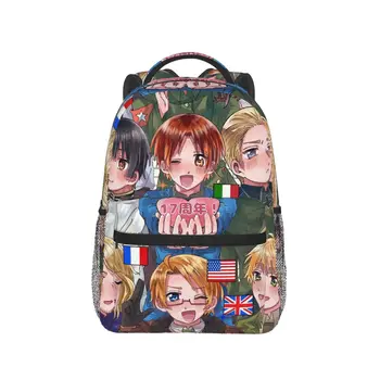 Zaino Hetalia Group World Stars Vendita calda Zaino Zaino per bambini di grande capacità Borsa da scuola Borse a tracolla per uomo Donna 1