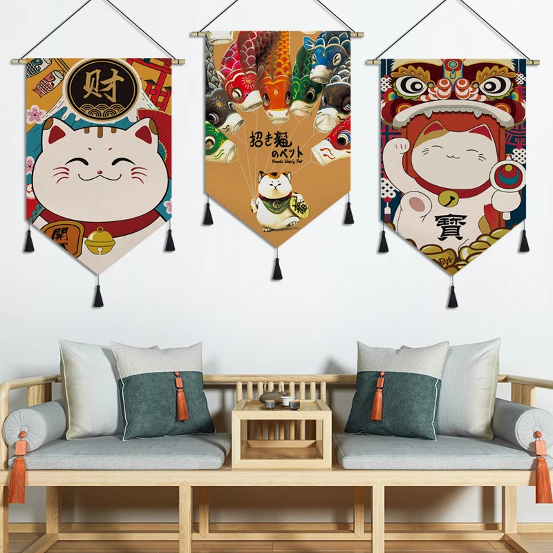 

Japanese Hanging Scrolls Cuisine Izakaya Restaurant Bedroom Poster Art Painting Living Room Home Decoration Painting