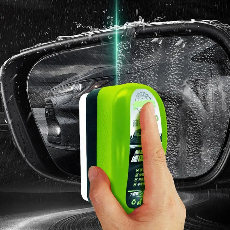 150ml Glass Oil Film Remover Windshield Cleaner Oil Film Remover Windshield Cleaning Tool Powerful Windshield Oil Cleaner brush