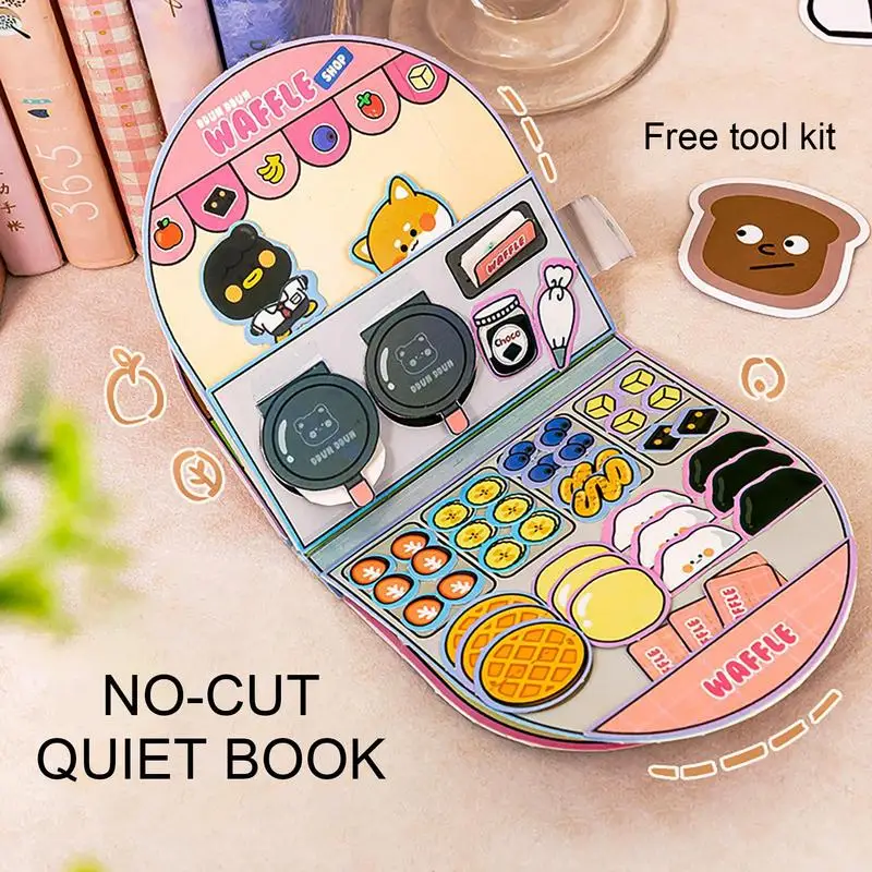 Montessori Busy Book For Kids Sticker Quiet Activity Book Early Educational Toy toddlers Matching Puzzles Game Birthday Gifts puzzle toys craft toys