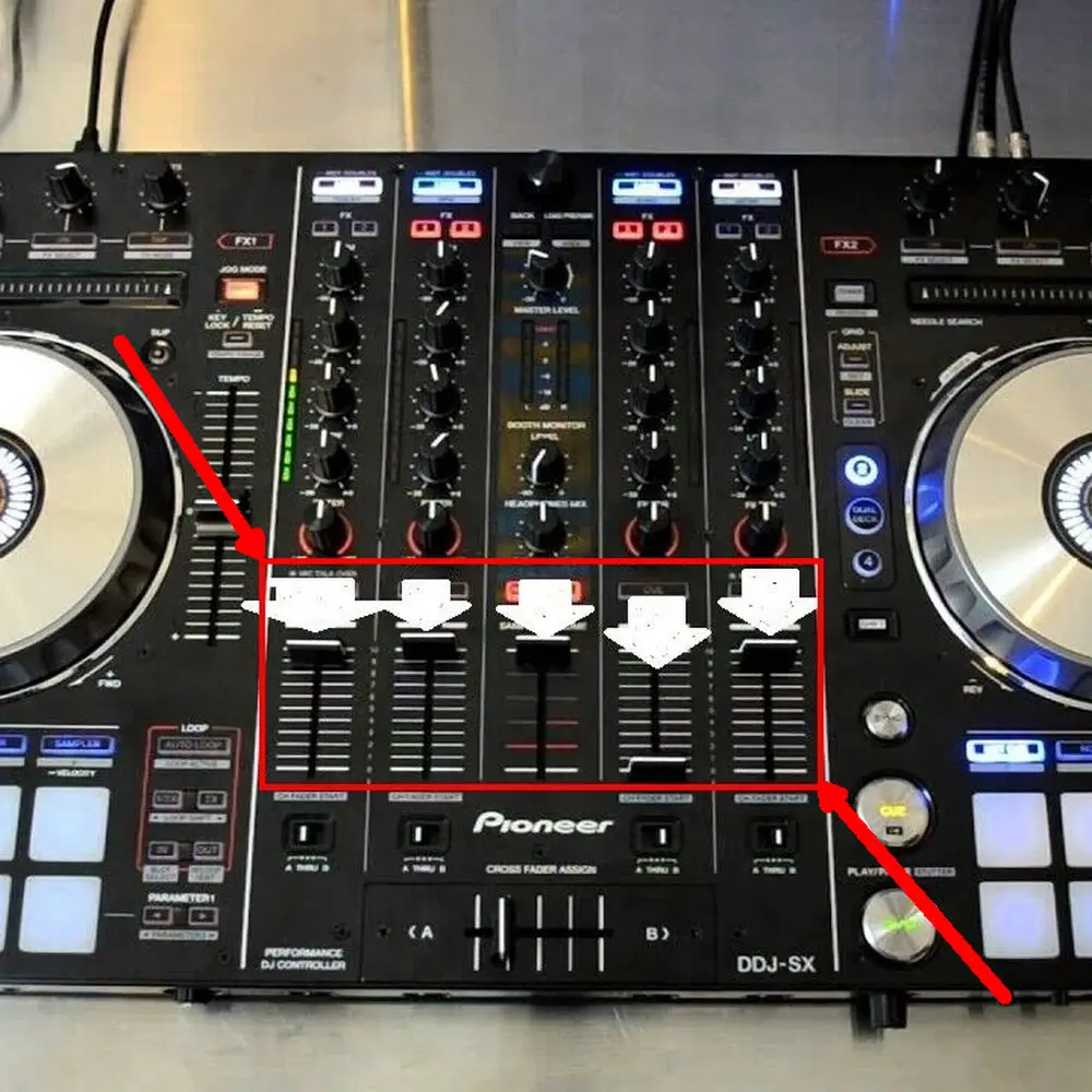 Replacement Fader for PIONEER DDJ RX SX2 SX3 418-S1MK2-725/418-S1MK2-725A,XDJ-R1 DDJ-SX 418-S1-701-HA
