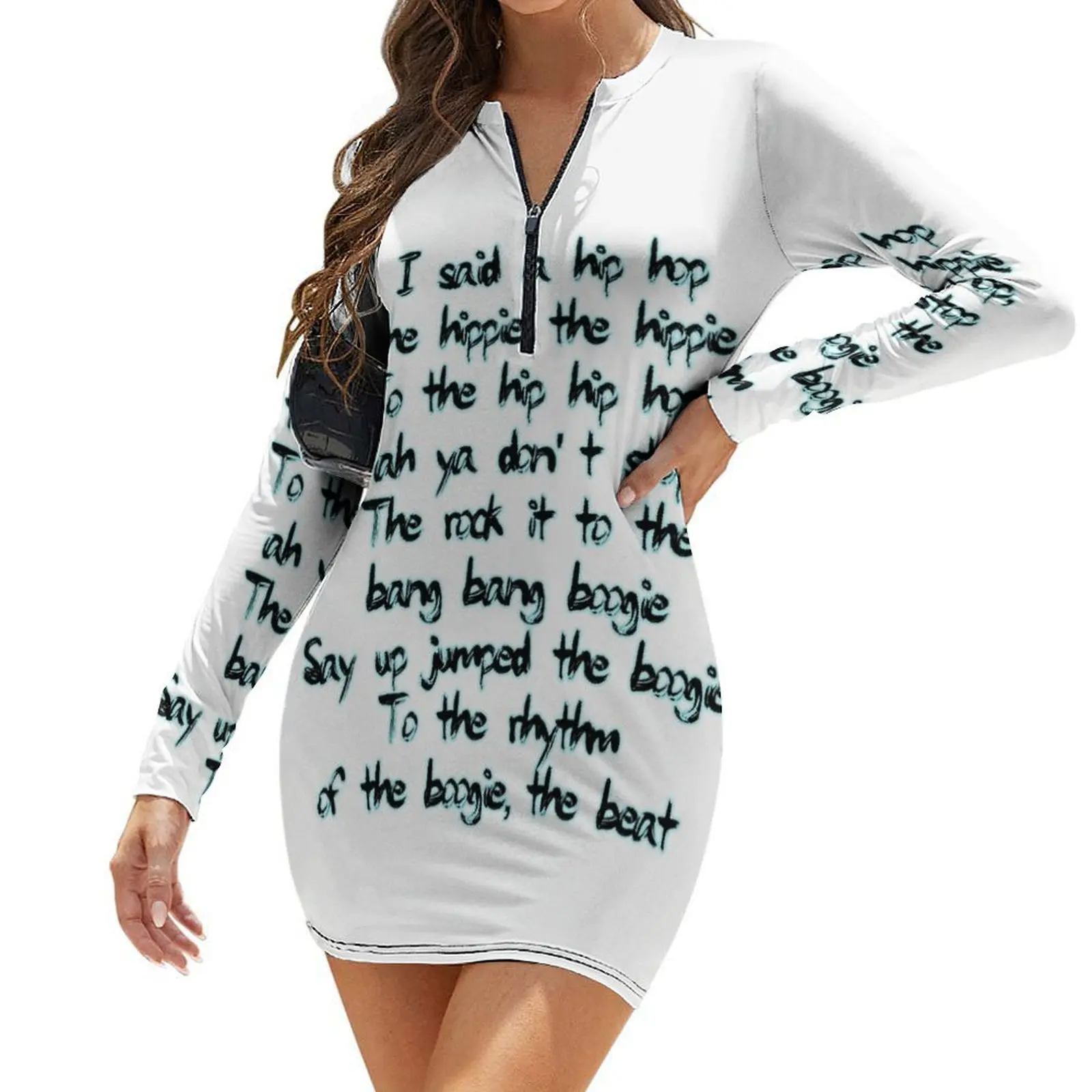 

Rapper's Delight Lyrics Long-Sleeve Bodycon Dress Dress for pregnant women Dress vintage
