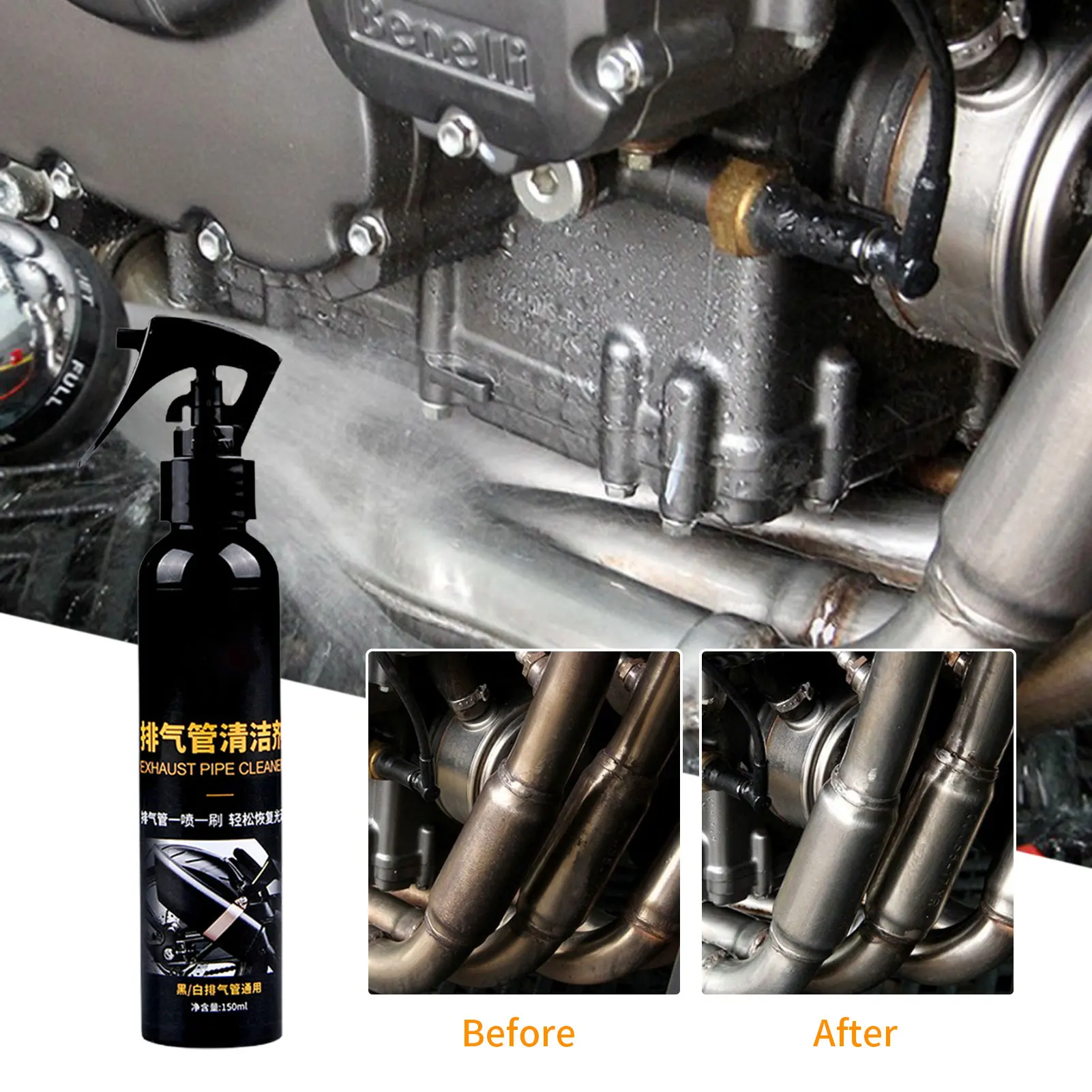 Exhaust Pipe Cleaner Motorcycle Wash Detailing Supplies For Motor Exhaust Pipe Clean Polish Cleaner Automobile Motorcycle Tools