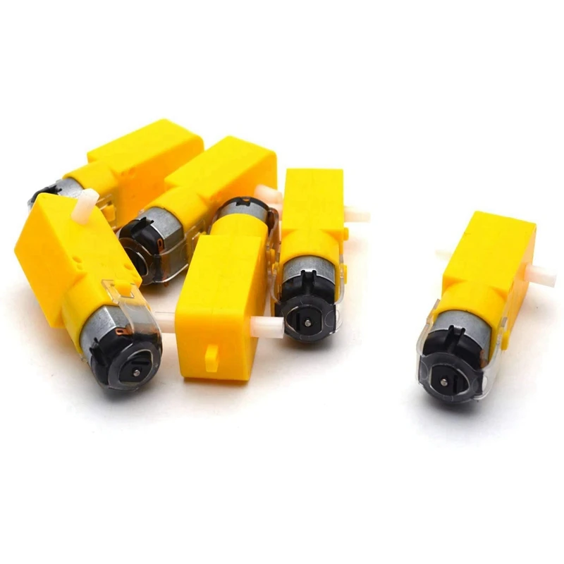 

60 Pieces DC 70MA (3V) Robot Intelligent Car DIY Dual Shaft Gear TT Motor For Robot Car MCU 7X2.2X1.8Cm