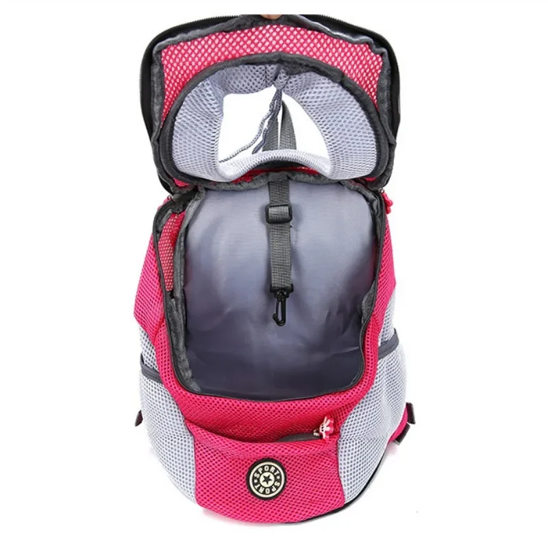 Double Shoulder Pet Dog Carrier Bag Portable Travel Outdoor Dog Front Bag Mesh Backpack for Small Dogs Cats Puppy Carring