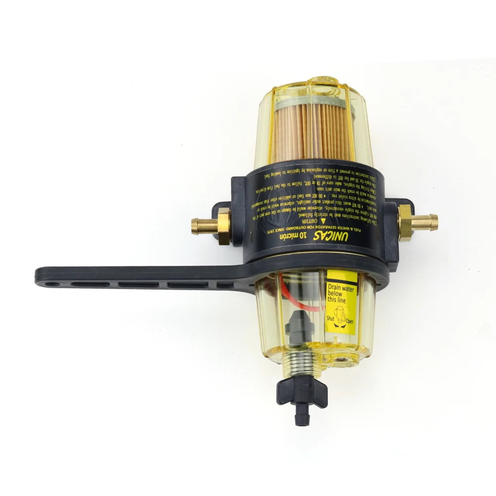UF-10K Fuel Filter Element Water Separator Assembly With 2PCS/4PCS Extra Filter Element For Outboard Motorboat Engine