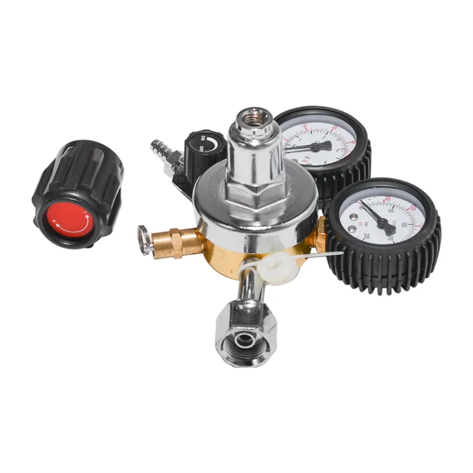 Description Picture 6 of itemCO2 Gas Bottle Regulator Carbon Dioxide CO2 Regulators Pressure Reducer For Beverage Beer W21.8 Double Gauge Regulator