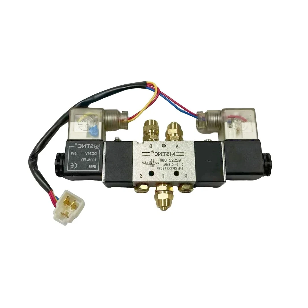 버스 및 학교용 BB 도어 펌프 솔레노이드 밸브 와이어 포함 TG2522-08W 24V