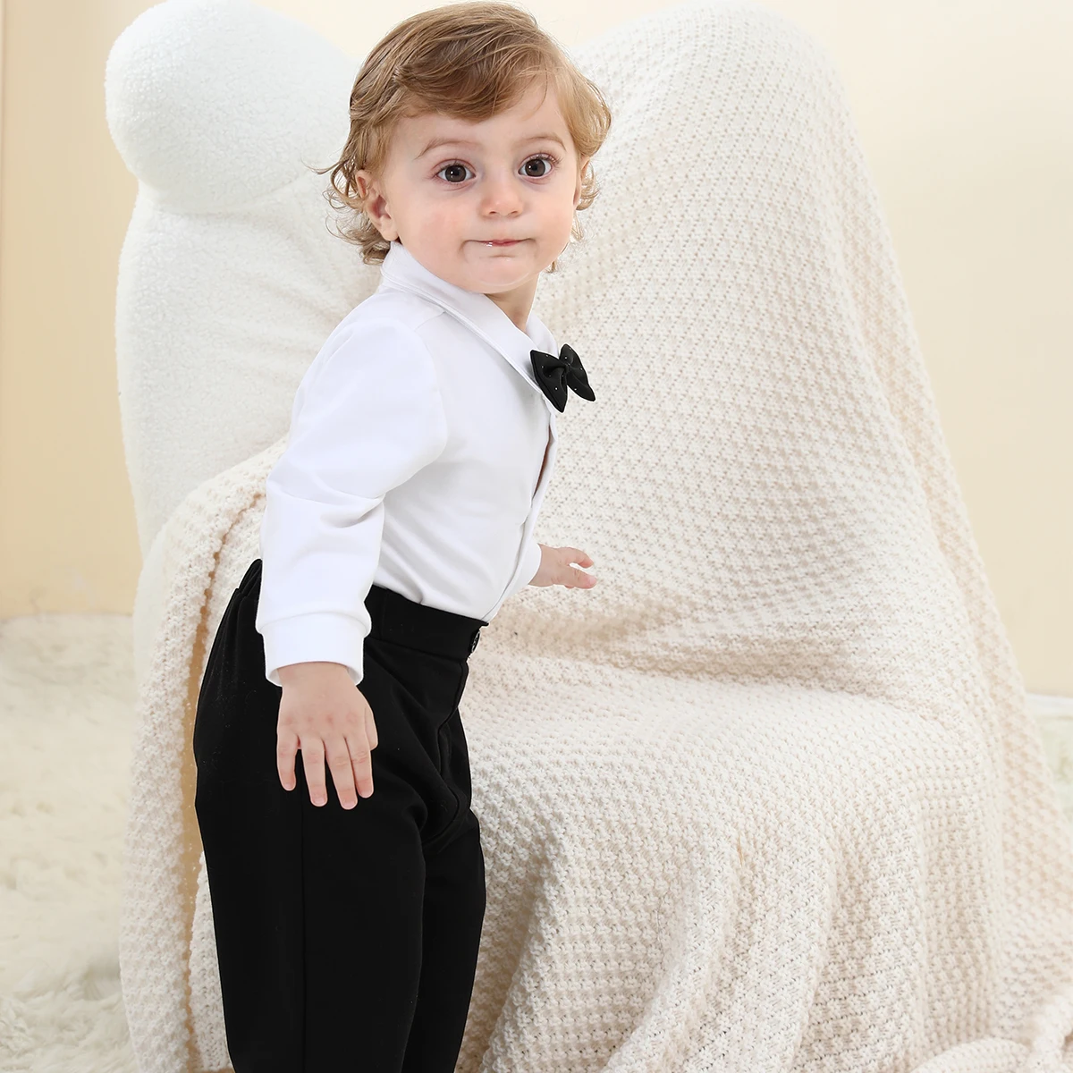 Baby Boy Tuxedo Suit Set 2