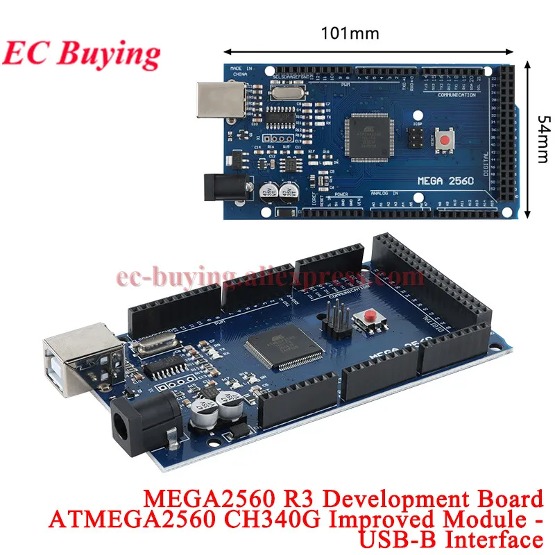 ATMEGA2560 ATMEGA2560-16AU CH340G R3 Embed Development Core Board Modul Pro Mini Mega WiFi AVR TYPE-C USB für Arduino Mega2560 – Detail 5