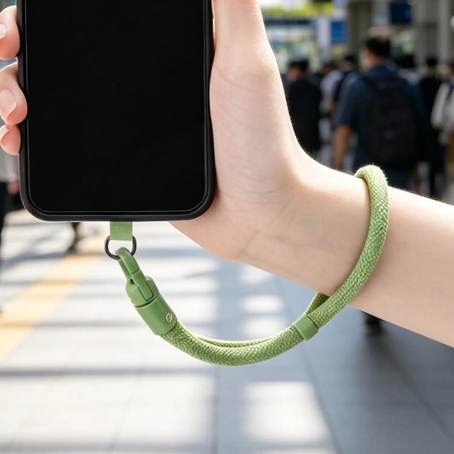 Adjustable Cellphone Hanging Cord with Tether Tabs - Short Wrist Strap Lanyard