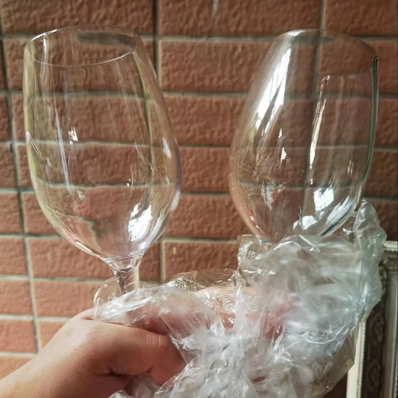 Glass Drinkware Tritan Plastic Stemware Wine Glass Unbreakable