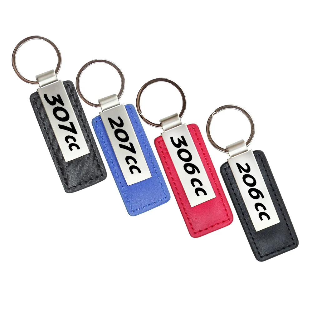 Car Key Chain Car Styling Car Emblem Key Chain For Peugeot 206CC 207CC 208CC 306CC 307CC 308CC GTI GT Line Sport Key Rings Auto Accessories car key chain