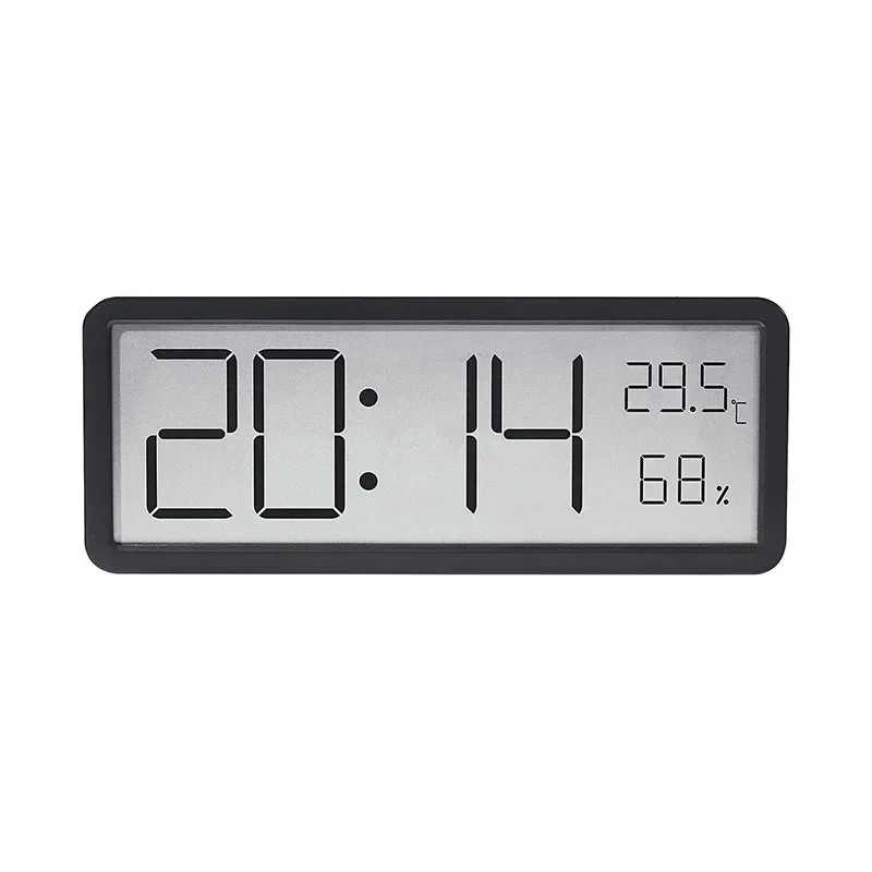 Enhanced Digital Wall Clock with LCD Screen Display and Temperature/Humidity Monitor