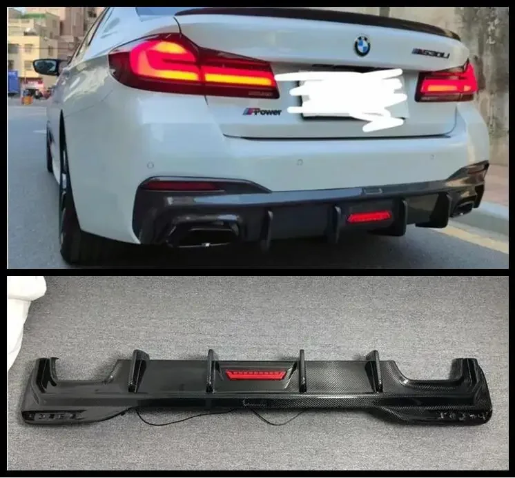 

Задний диффузор из углеродного волокна для BMW F90 M5 2021 2022 2023 бампер боковые Спойлеры комплект для багажника