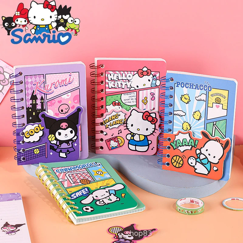 

5 шт. А6 Sanrio аниме Kawaii Kuromi My Melody Cinnamoroll Hello Kitty маленький мультяшный блокнот студенческий дневник канцтовары оптом