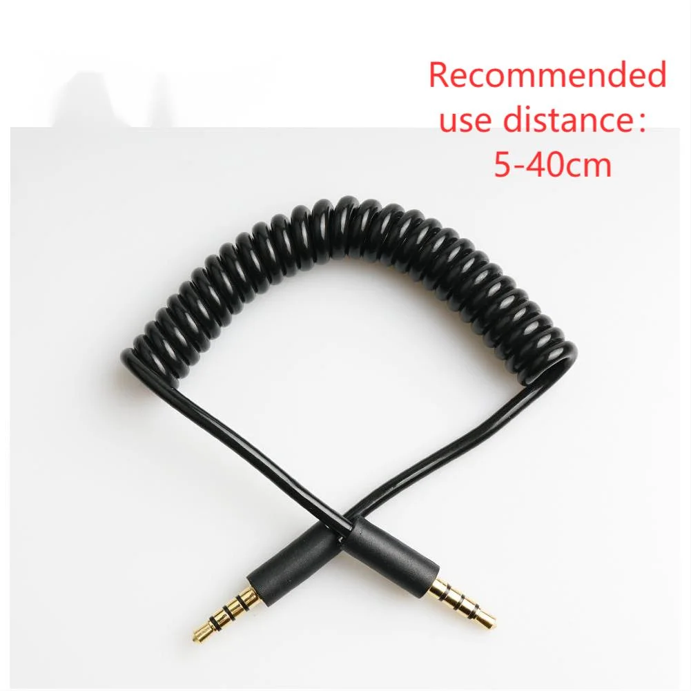 Video microphone go4pole audio cable, 3.5mm trrs connector, SC7 rod