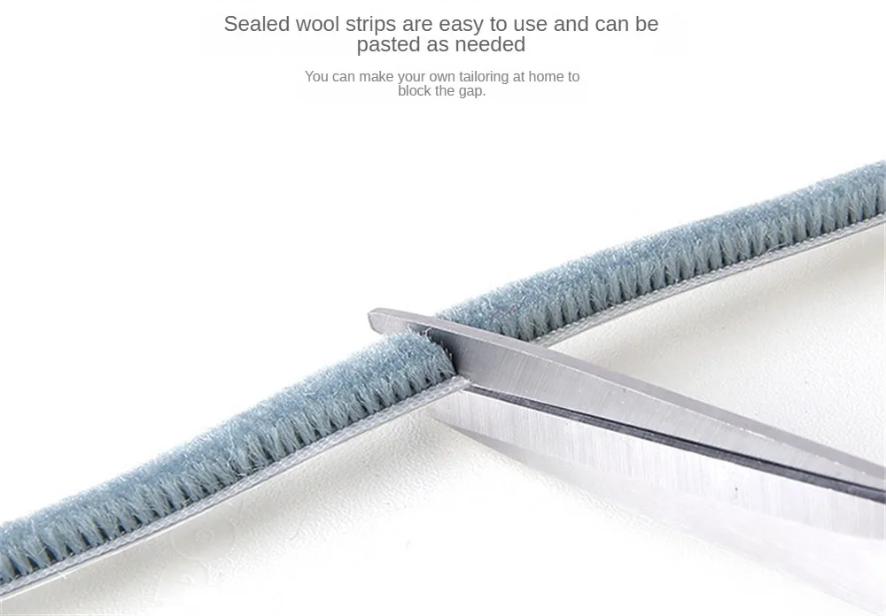 Description Picture 6 of item1/2PCS Window Brush Seal Strip Self Adhesive Weather Stripping Door Sweep Soundproof Dustproof Window Hardware Tool
