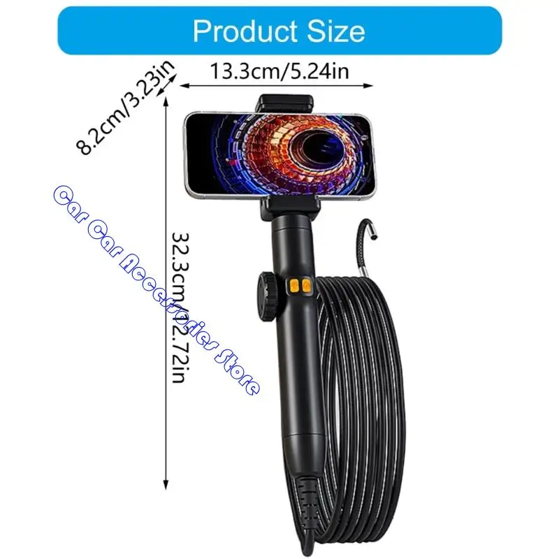 242d 산업 내시경 검사 카메라 6mm/8mm 렌즈 보스코프 카메라 조절 가능한 가벼운 유연한 내시경 카메라