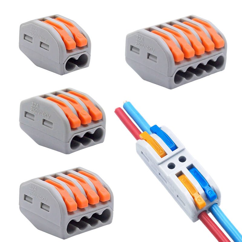 Mini Quick Terminal Wire Connector Home Cabling Universal Compact Plug-in Parallel Module Splitter for Easy Installation