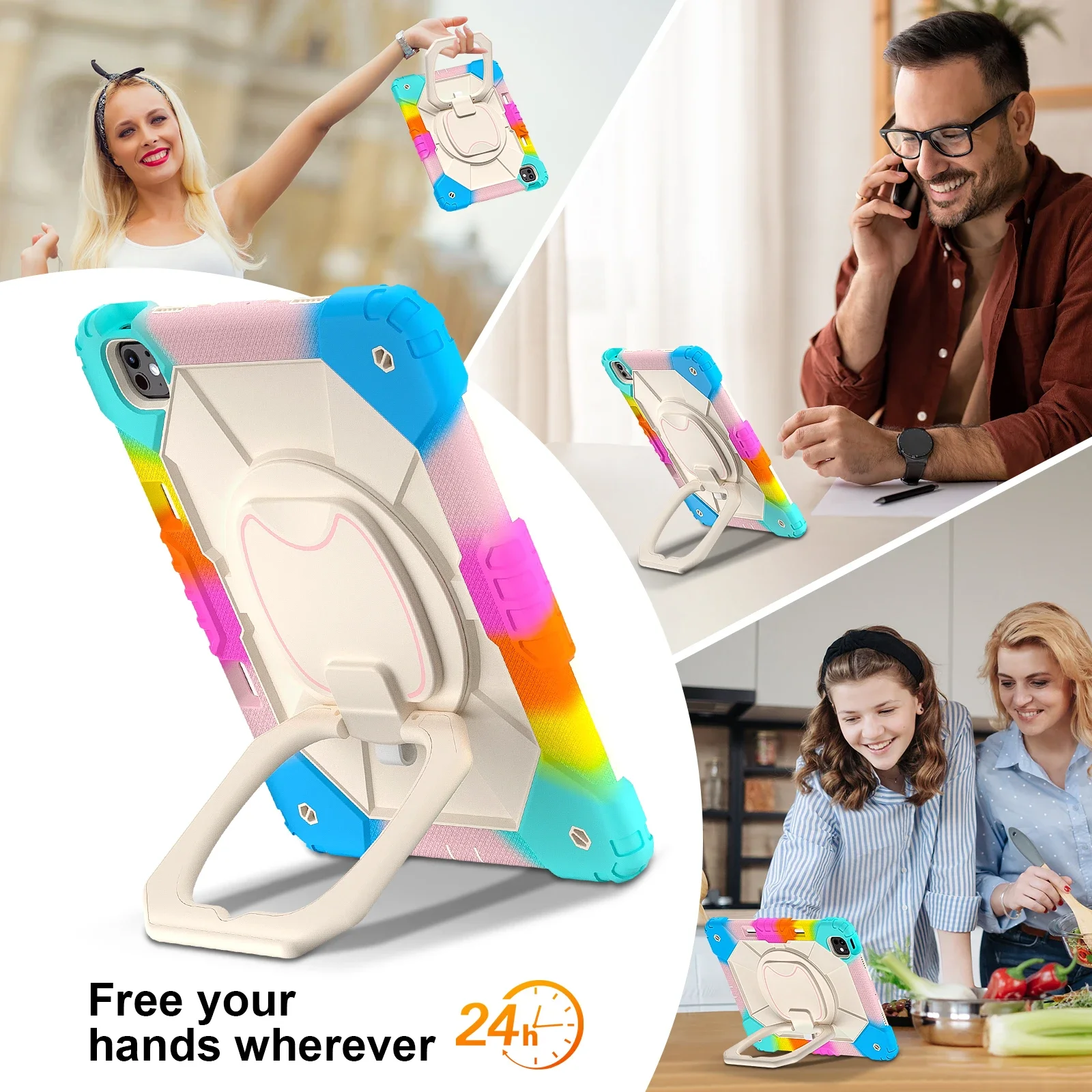 Rotating Shockproof Tablet Case with Stand