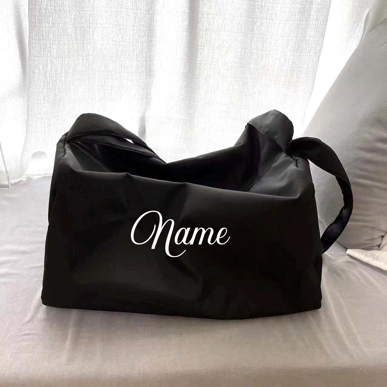 Personalized Gym Bag Travel Yoga Workout Women Duffle Bag Bridal Weekend Girls Trip Duffel Waterproof Custom Name Business Logo