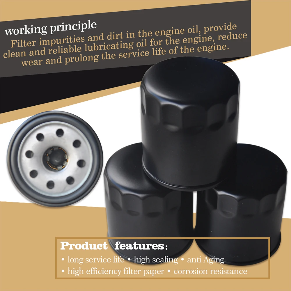 Four Motorcycle Oil Filter 65/71 MM For H.D XG500 XG750 Indian