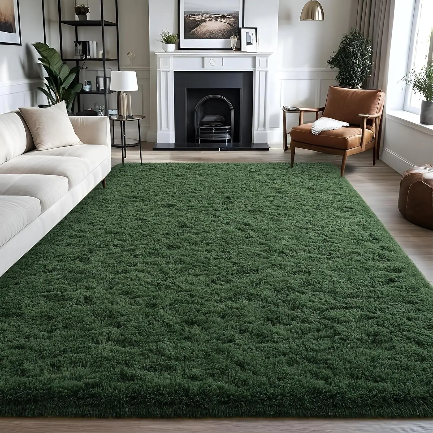 Fluffy Shaggy Rugs Plush Carpet for Girls Bedroom Soft Kids Room Carpets Large Bedside Rug Upgrade Non-Slip Rugs