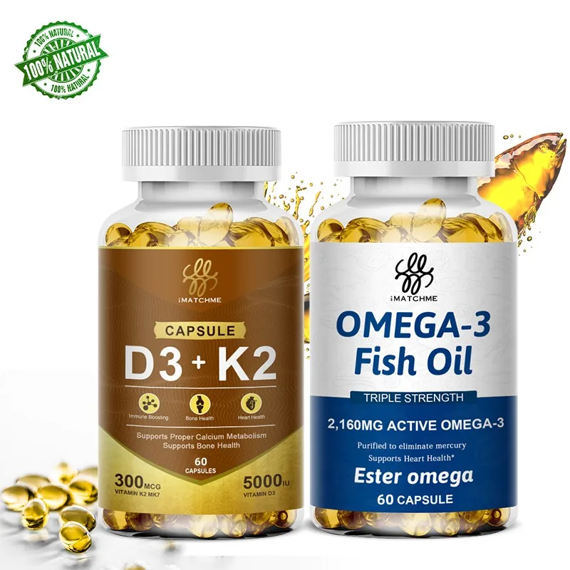 

High-Potency Omega 3 Fish Oil with EPA & DHA Plus Vegan D3 For Heart & Brain Health – For Inflammation & Cholesterol Management