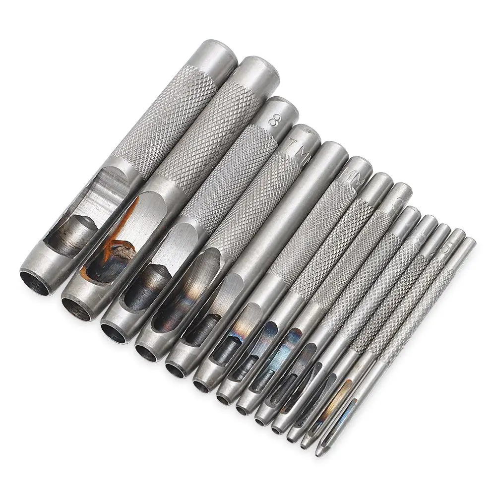 Drill Auto 1-10MM Sewing Accessories Screw Puncher Punching Hole Carbon Steel Leather Tool Belt Hole Punch