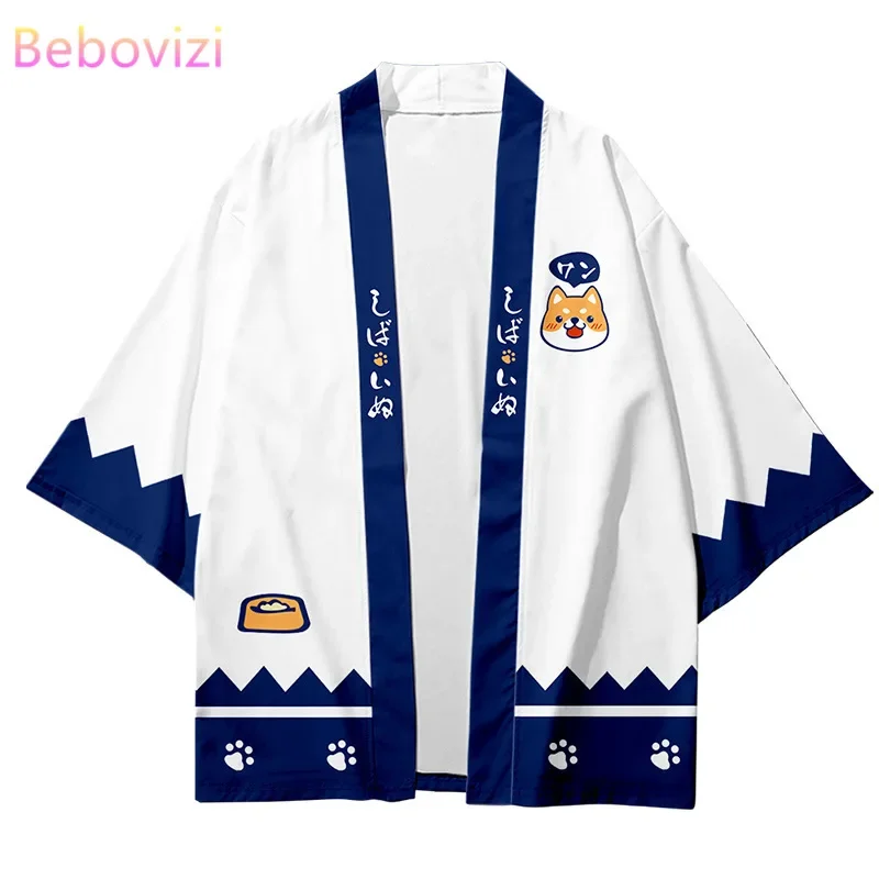 Japanese Kimono Cardigan Plus Size XXS-6XL Summer Loose Cartoon Kawaii Streetwear For Women Men
