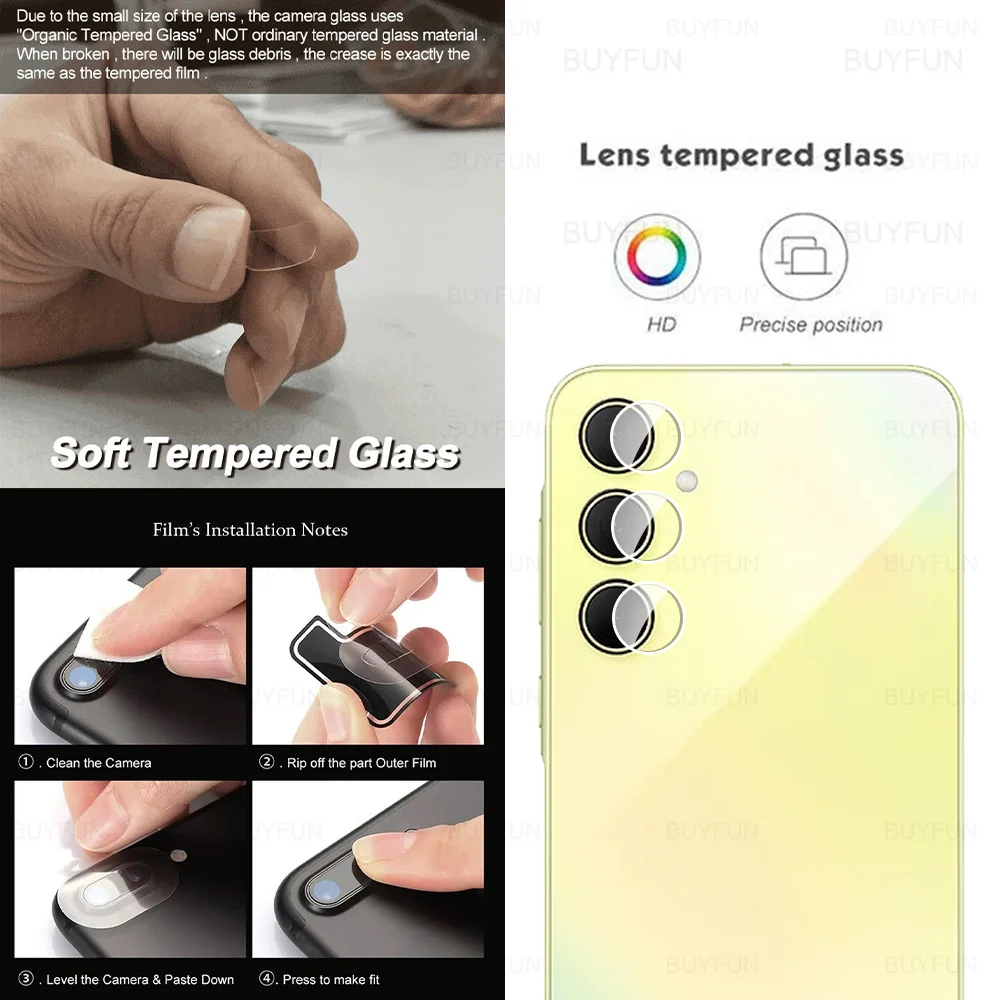 Premium Tempered Glass Camera Lens Protector for Samsung Galaxy Series