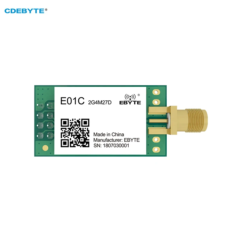 2Pcs Si24R1 2.4G RF Wireless Module CDEBYTE E01C-2G4M27D 27dBm 4Km SMA-K Ci24R1 High Power Pin to Pin nRF24L01+ SPI Module