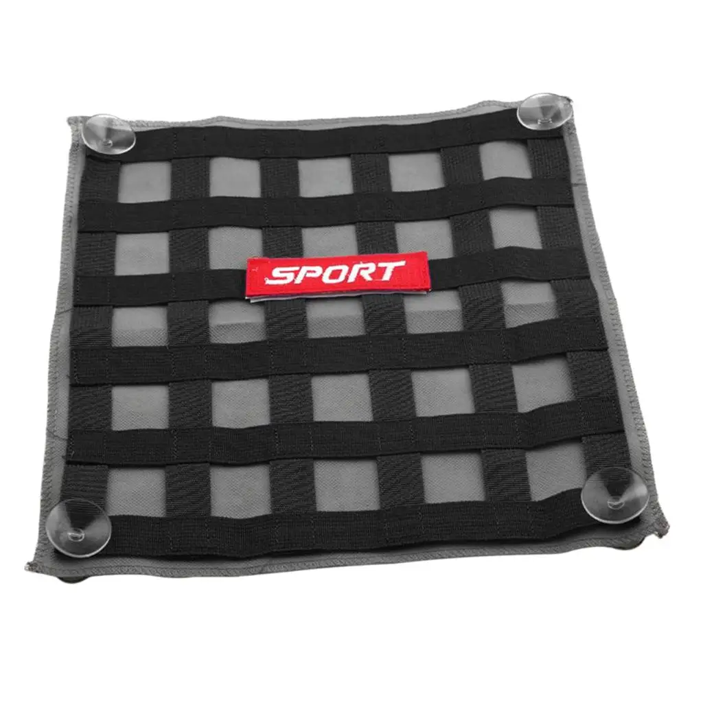 13.39`` * 13.39`` Racing Window Square Net Sunshade Decor, With Suction Cups, Easy Install Remove