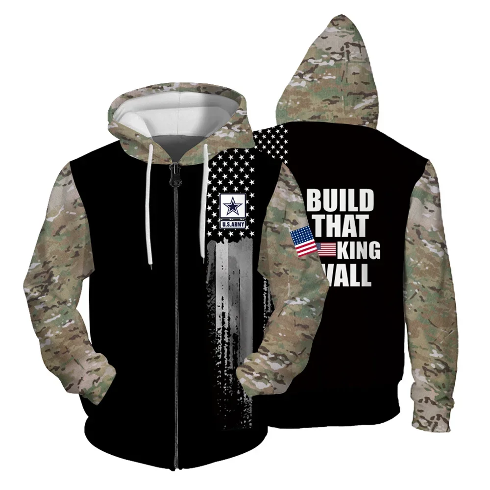 thumbnail image 1 of Sudadera con capucha para hombre con estampado digital 3D de moda, sudadera con cremallera de moda, sudaderas para hombre, sudadera con capucha cómoda y versátil para hombre, 1 of 4